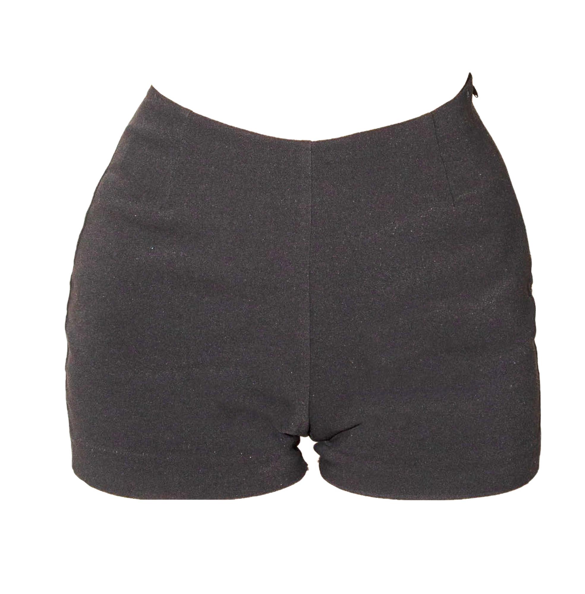 Dolce & Gabbana GIRDLE SHORT Description: Shorts in black stretch cotton...