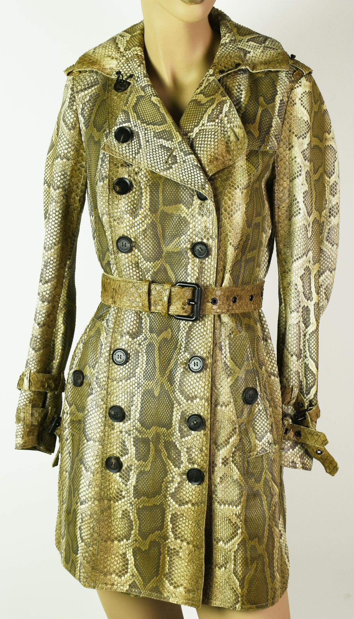 Burberry Prorsum PYTHON TRENCH COAT Description:Description: Burberry Prorsum...