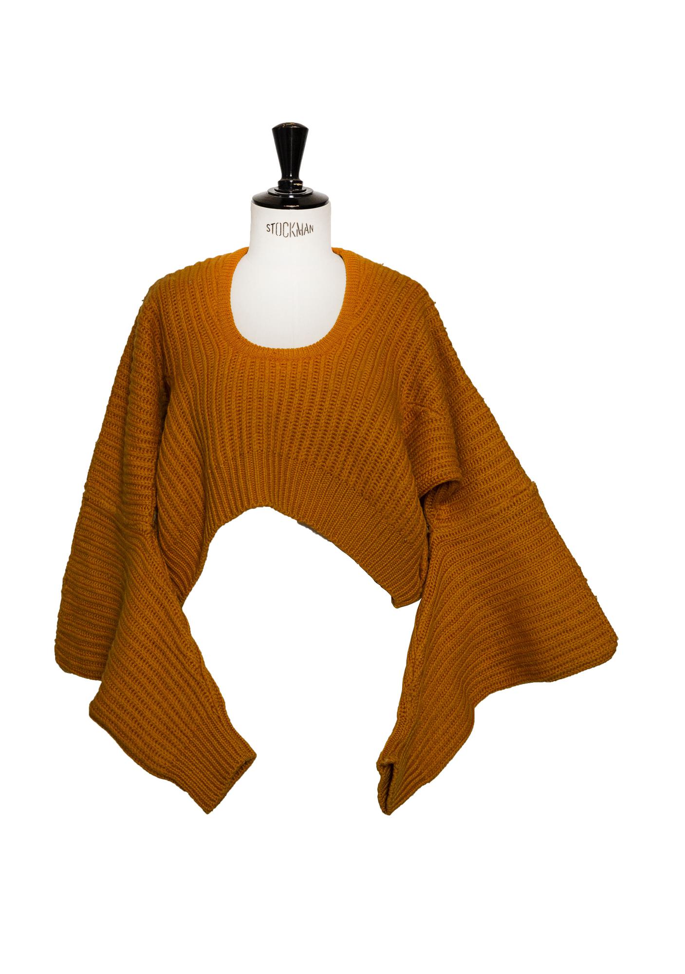 Vivienne Westwood Worlds End ORANGE SHORT SWEATER Description: Short sweater...