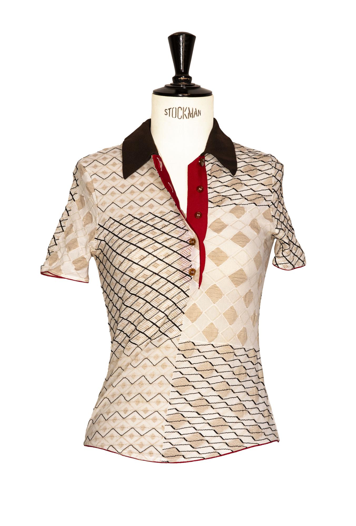 Vivienne Westwood Wolford POLO Description: Polo shirt made in jacquard...