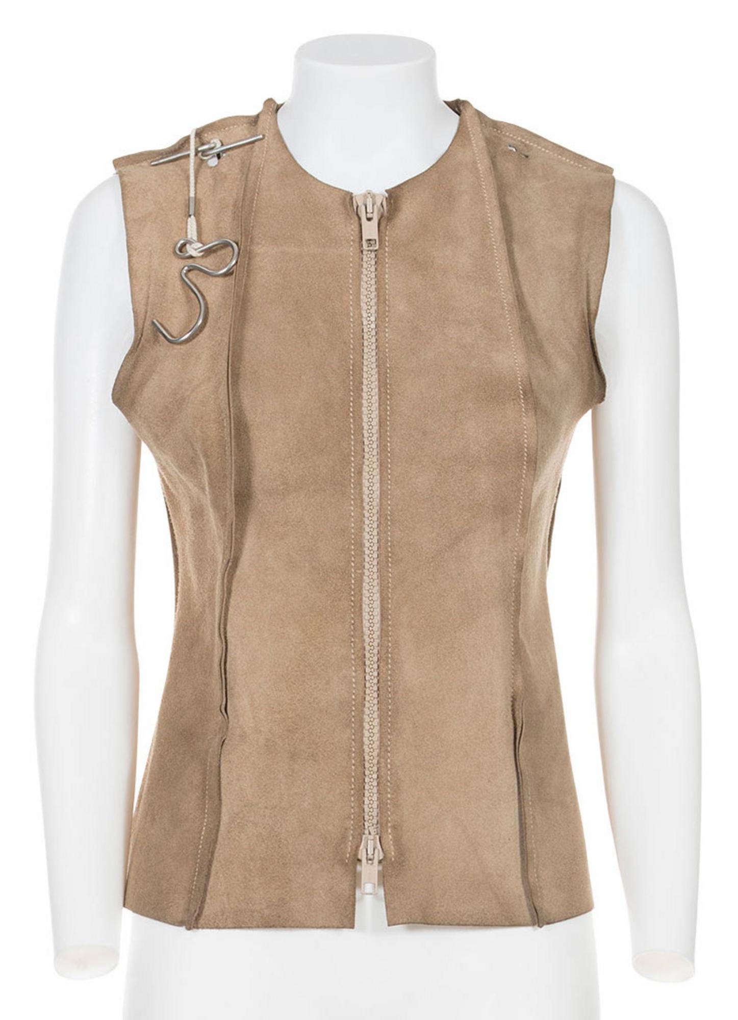 Maison Martin Margiela FLAT SUEDE VEST Description: Flat beige suede vest...