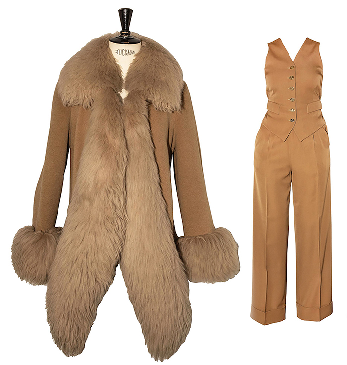 Vivienne Westwood CAMEL OUTFIT Description: Outfit made up of three items:...