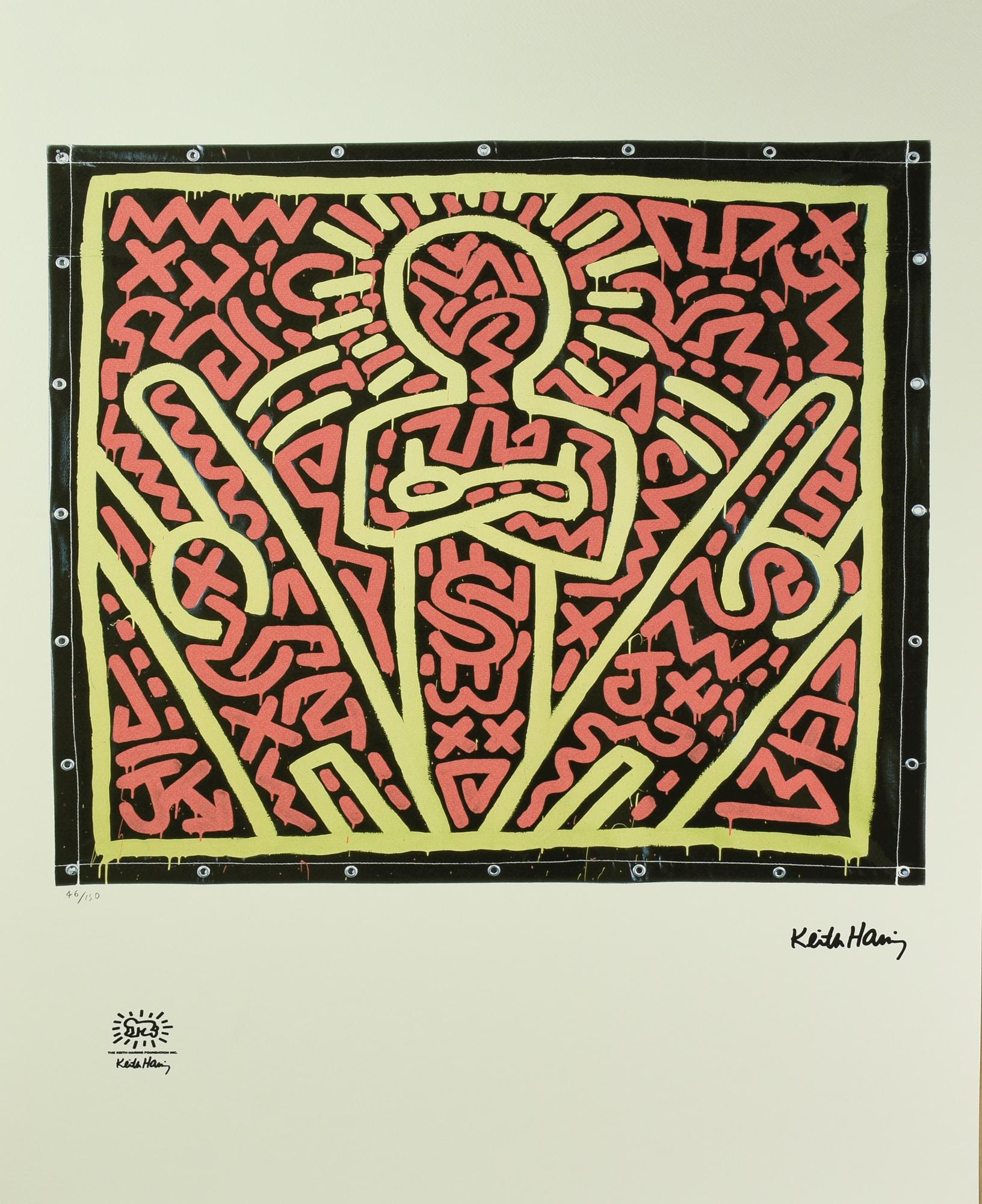 D'apres Keith Haring UNTITLED fotolitografia, cm 70x50; es. 46/150 firma in...