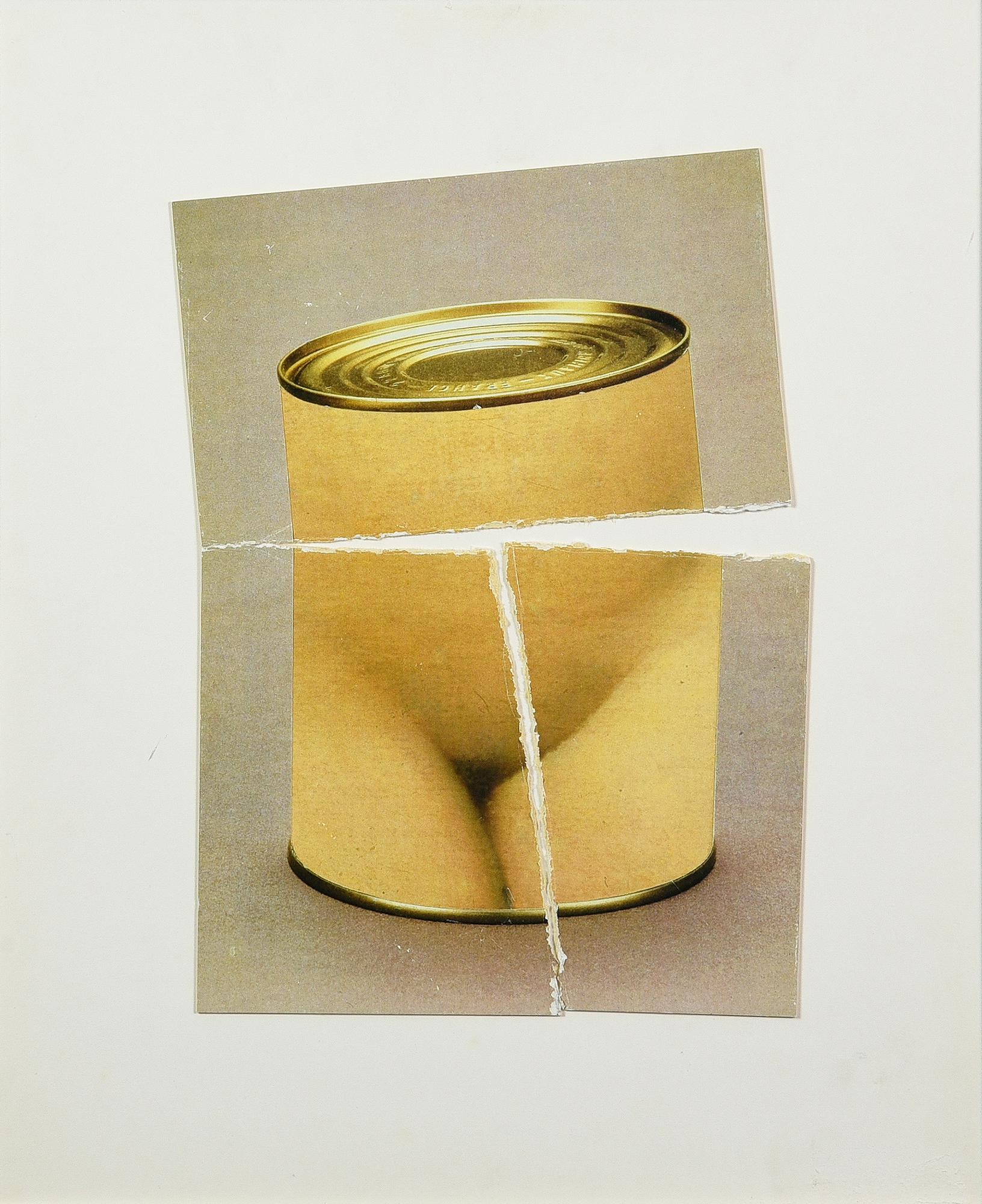 Jiri Kolar (1914 - 2002) SCATOLA SPEZZATA CON PUBE, 1981 collage su...