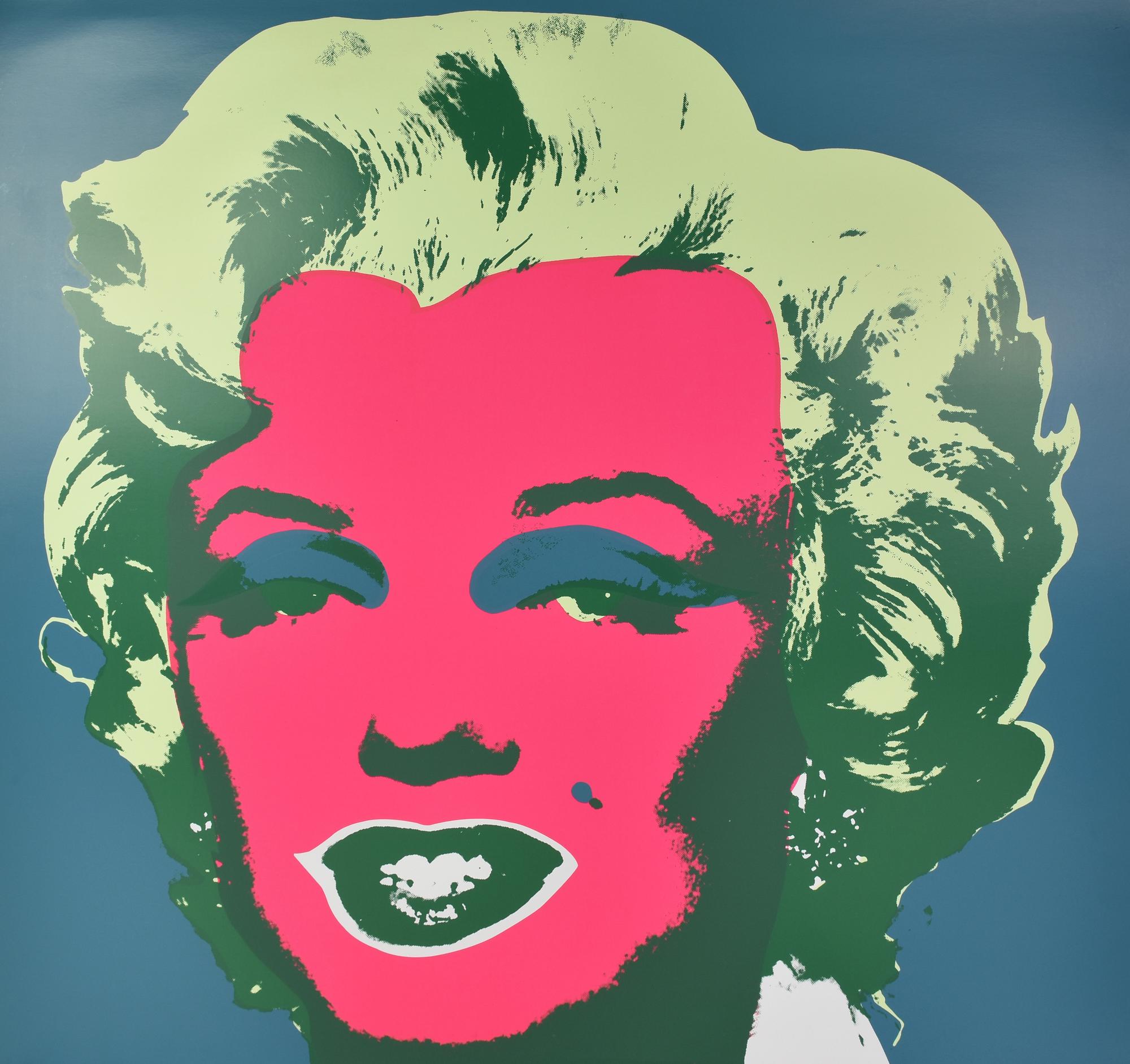 After Andy Warhol MARYLIN serigrafia a colori, cm 91,5x91,5 sul retro: timbro...