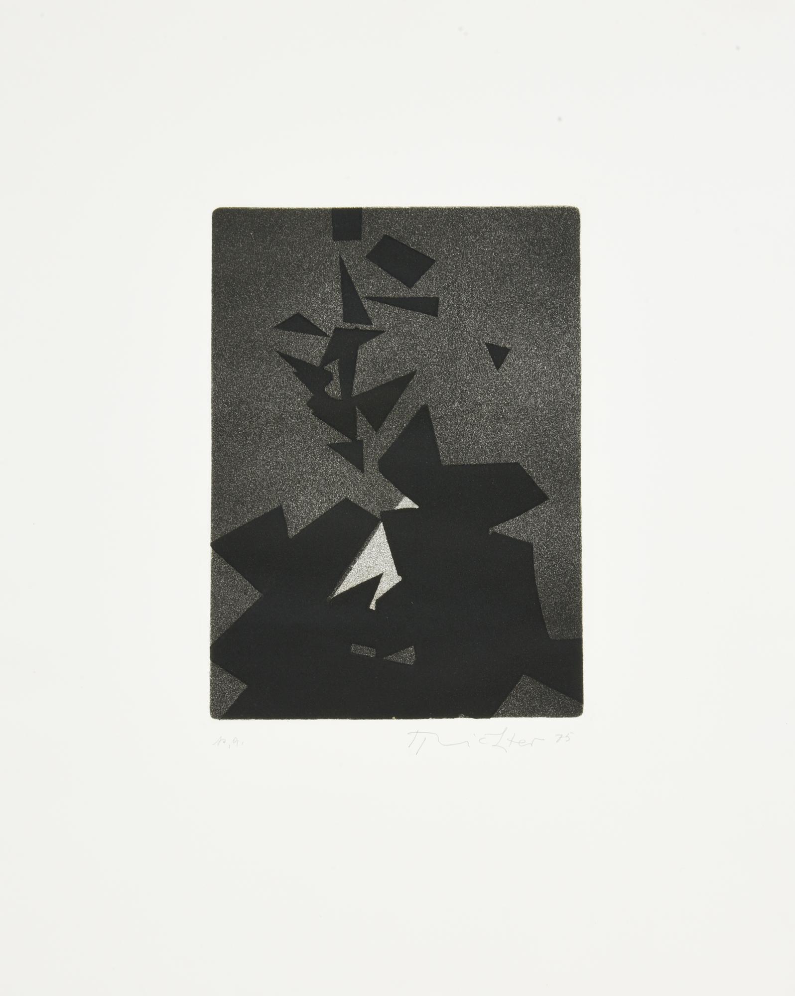 Hans Richter (1888 - 1976) SENZA TITOLO, 1975 acquaforte-acquatinta, cm...