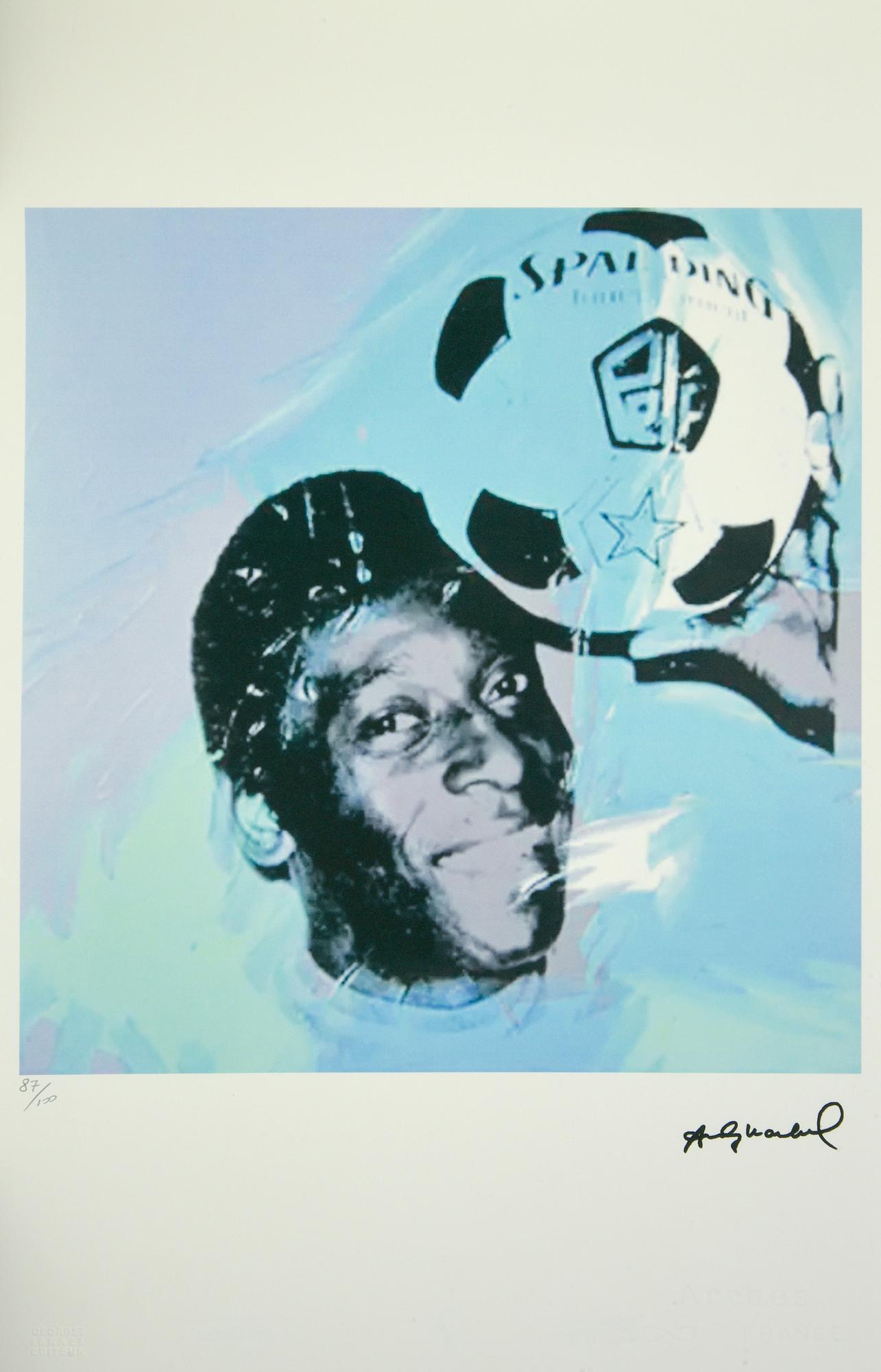 D'apres Andy Warhol PELE' fotolitografia su carta Arches, cm 57x38; es....