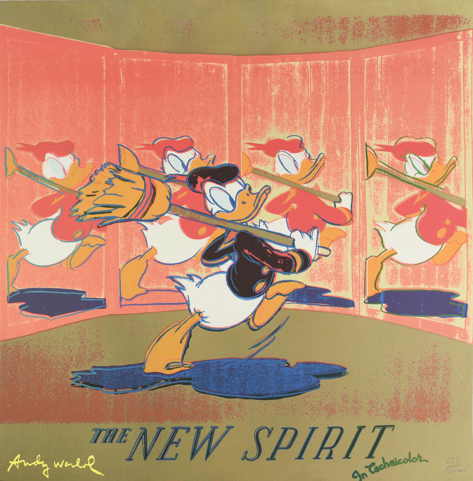D'apres Andy Warhol THE NEW SPIRIT stampa tipografica su cartoncino, cm...
