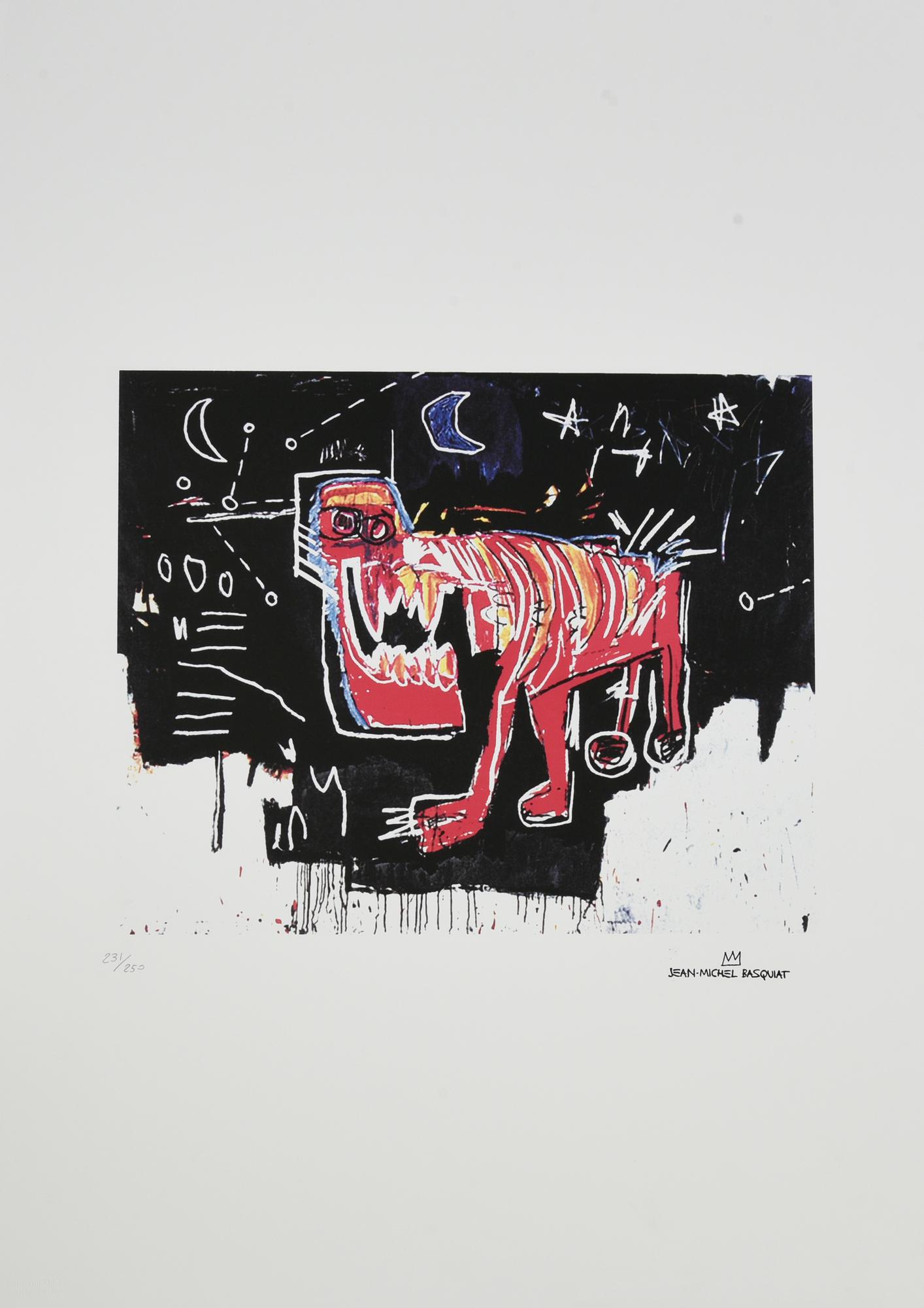 Da Jean Michel Basquiat UNTITLED fotolitografia, cm 70x50; es. 231/250 firma...