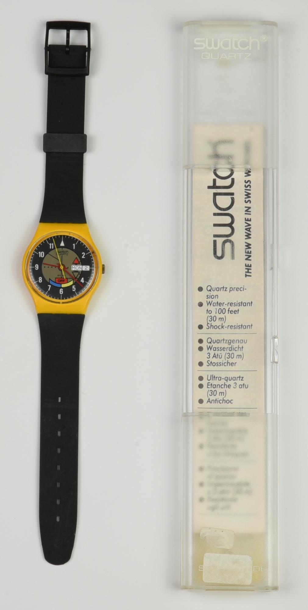 SWATCH CORAL REEF, 1985 mod. YAMAHA RACER, cod. GJ700 Completo di scatola...