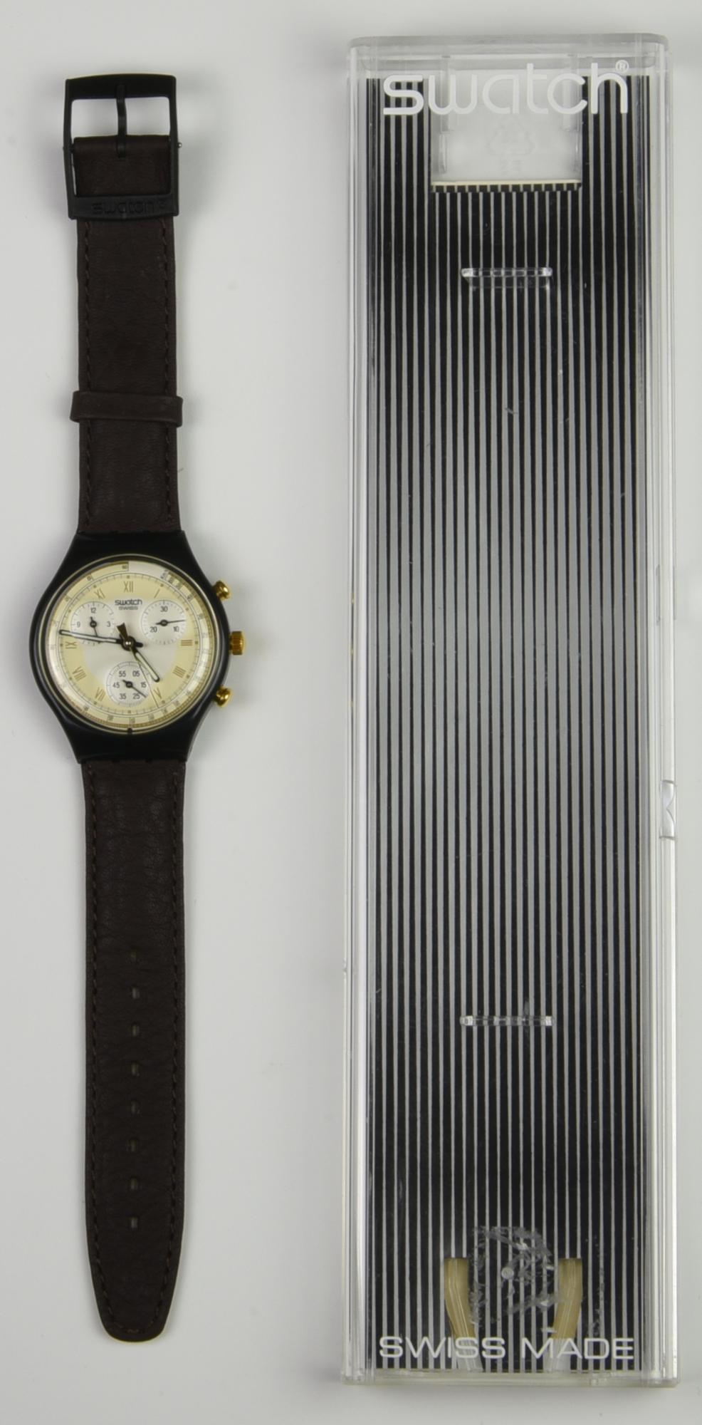 SWATCH CHRONO, 1993 mod. LODGE, cod. SCB111 Completo di scatola originale,...