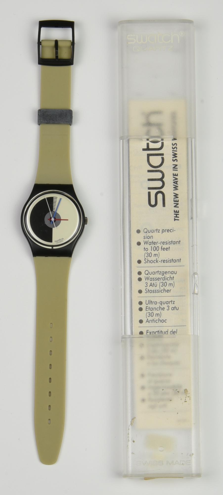 SWATCH MORGANS, 1986 mod. MEZZA LUNA, cod. GB107 Completo di scatola...