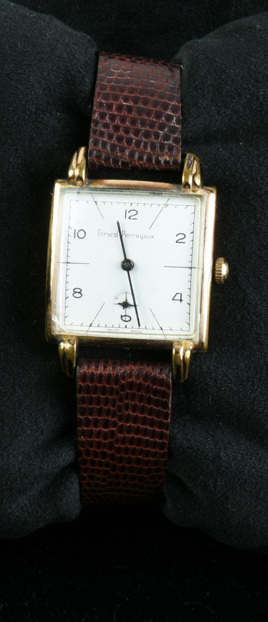 OROLOGIO GIRARD PERREGAUX, PLACCATO ORO, ANNI '50 CASSA: placcatura oro e...