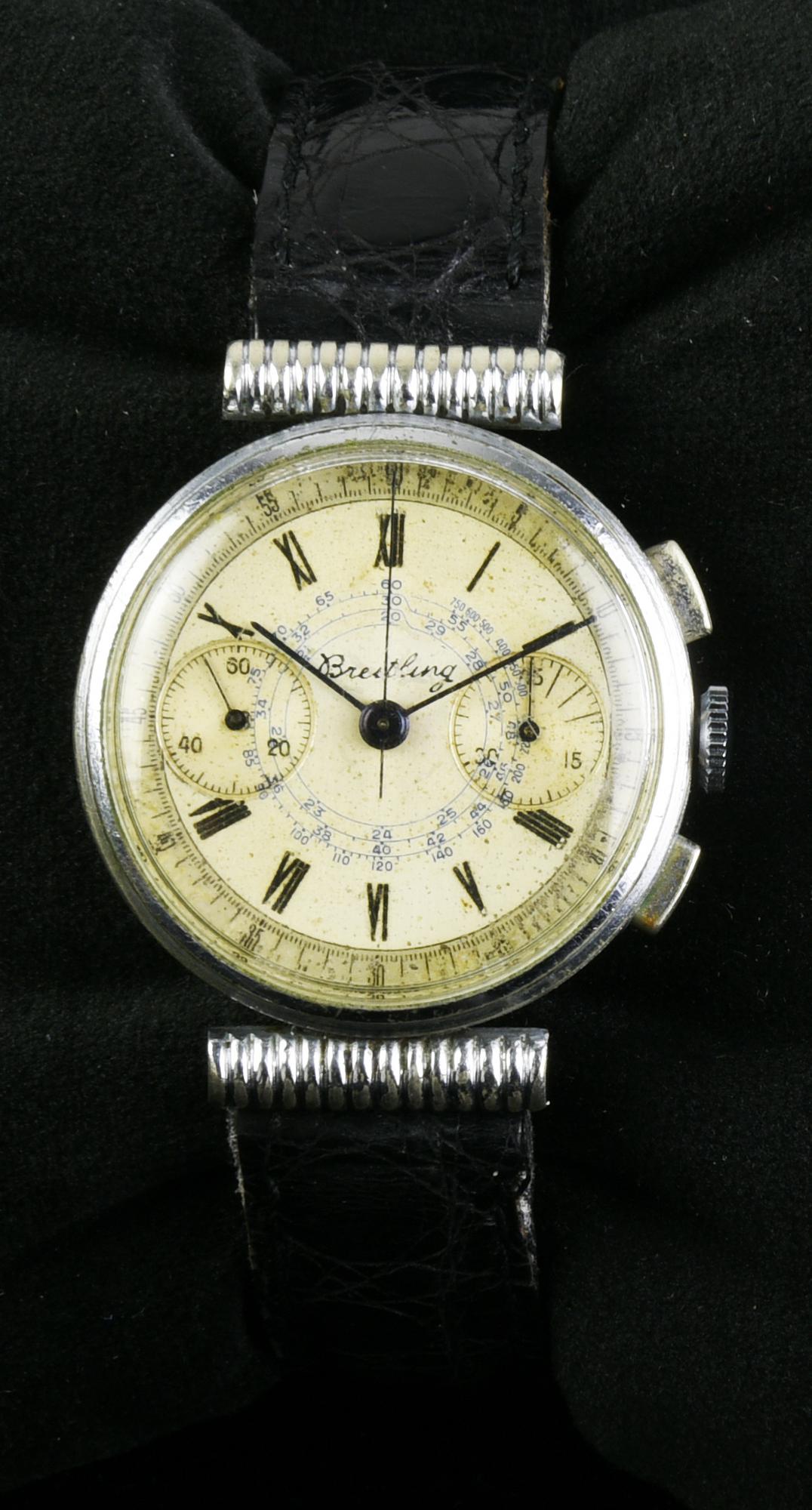 OROLOGIO BREITLING IN ACCIAIO, SERIALE N. 46 54 51, 1943 CASSA: in acciaio,...