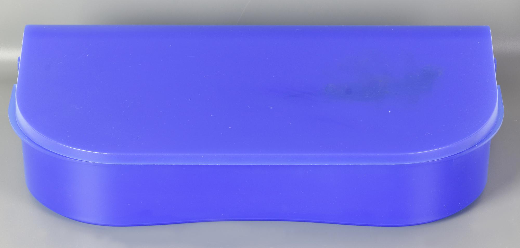 Enzo Mari BLUE BOX PER DANESE MILANO, 1992 scatola in plastica cm 8x31x15...