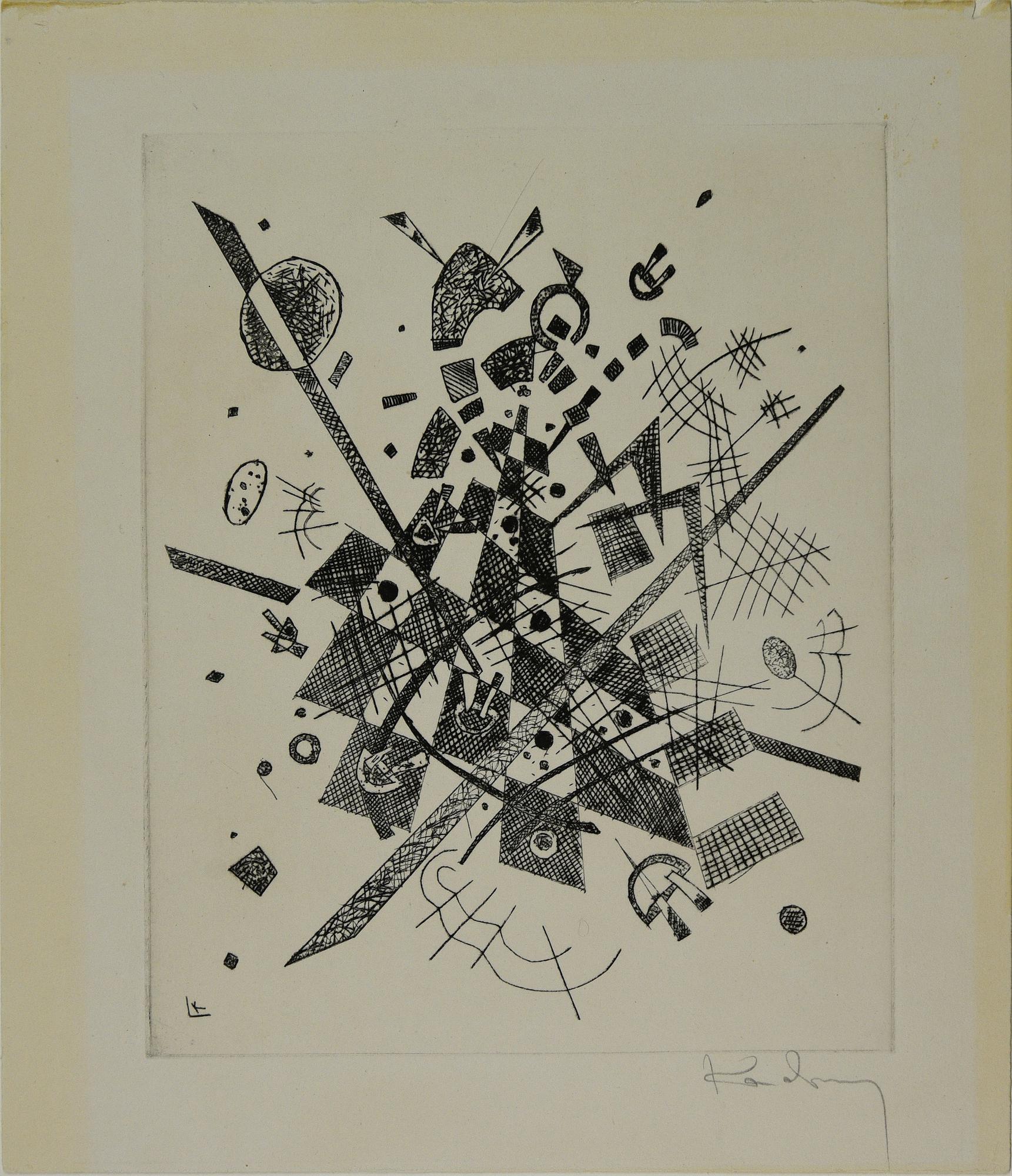 Wassily Kandinsky (1866 - 1944) KLEINE WELTEN IX, 1922 acquaforte-puntasecca,...