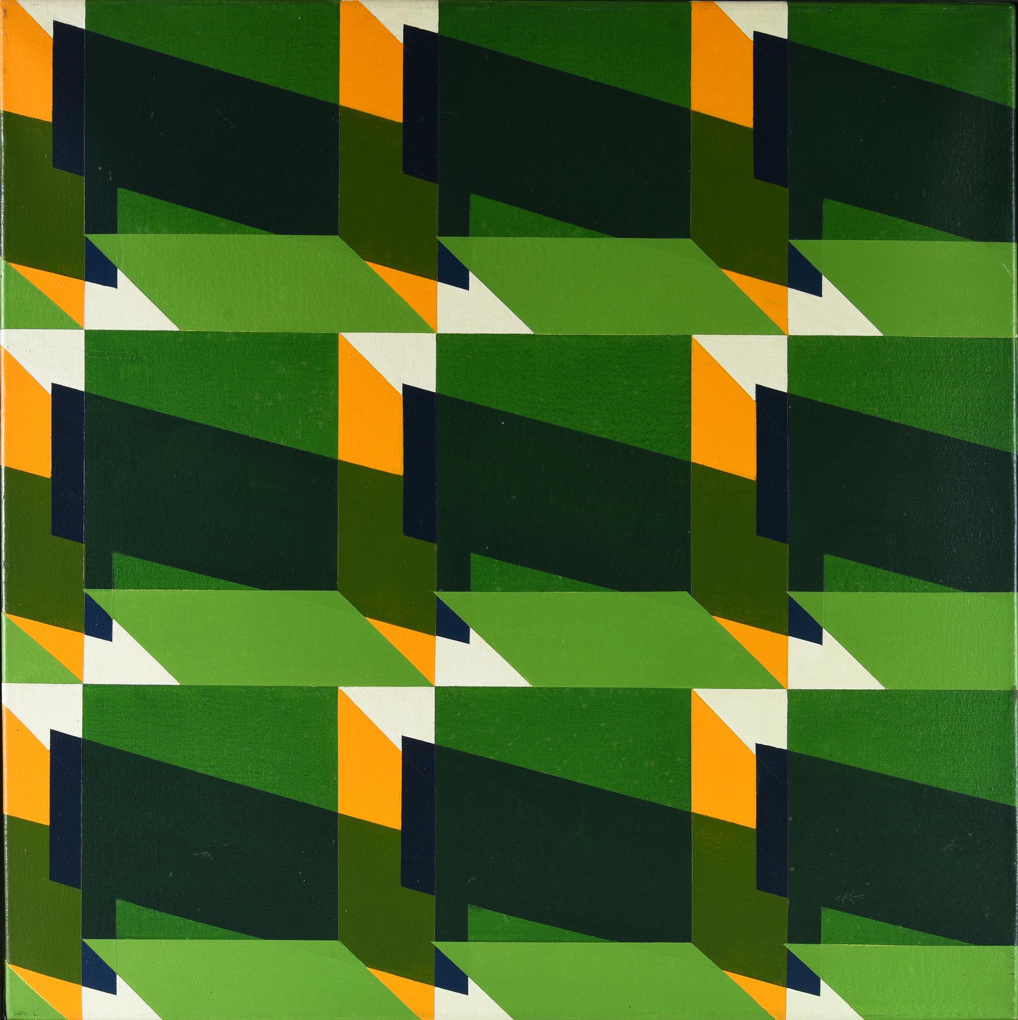 Walter Fusi (1924 - 2013) SENZA TITOLO, 1972 olio su tela, cm 50x50 sul...