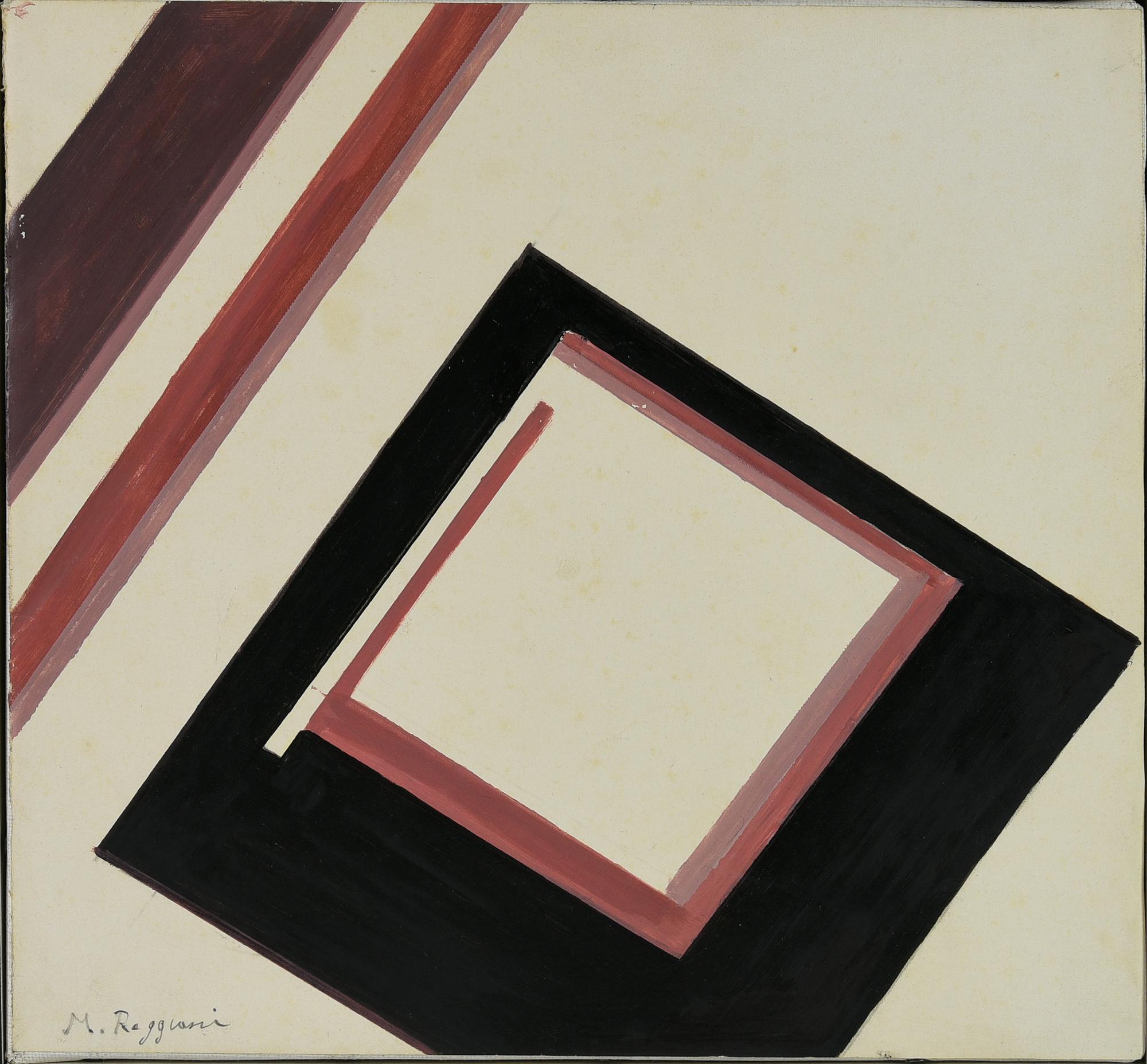 Mauro Reggiani (1897 - 1980) SENZA TITOLO, 1964 tempera su carta applicata su...