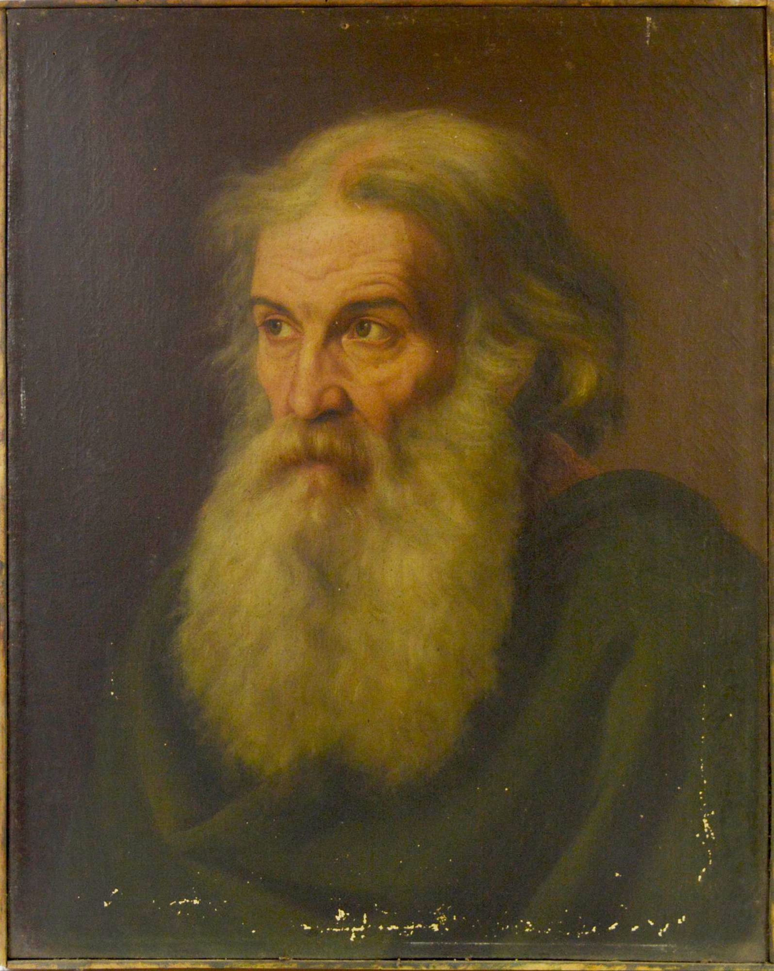 Scuola del XIX secolo RITRATTO MASCHILE olio su tela, cm 64x50,5