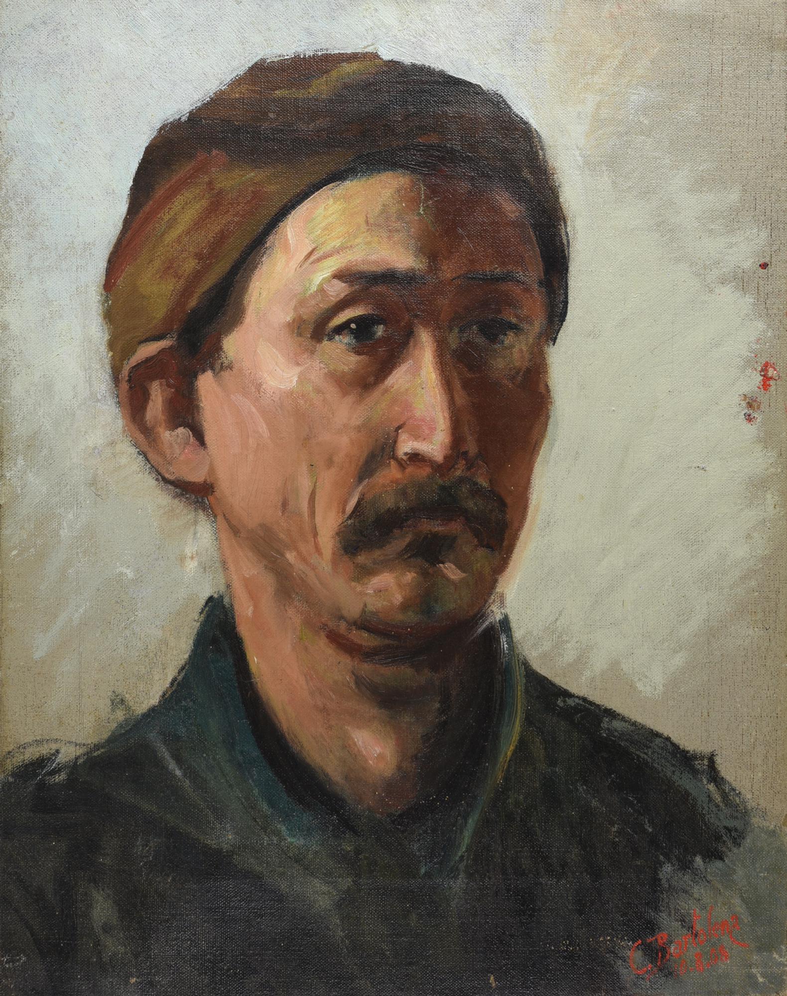 Cesare Bartolena SENZA TITOLO, 1908 olio su tela, cm 39x30,5 firma e data