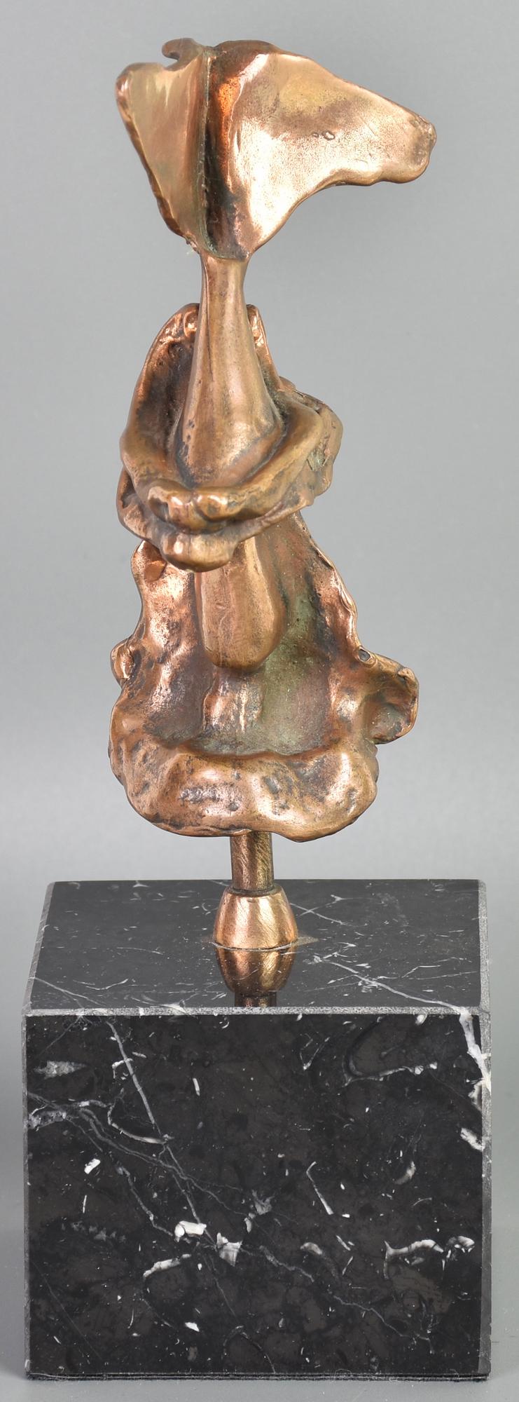 Salvador Dali' CONDOTTIERO - TESTA DI GUERRIERO scultura in bronzo fusione a...