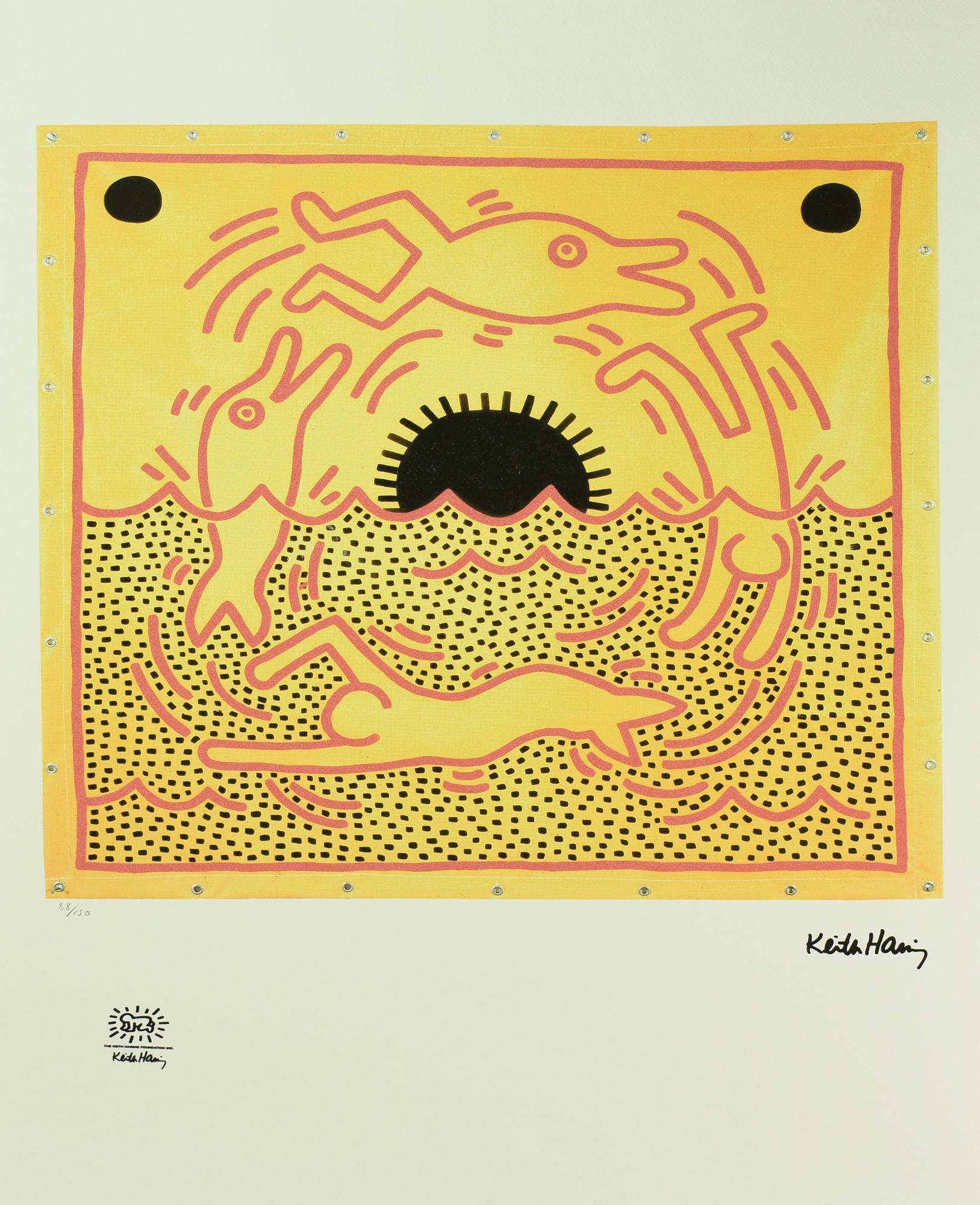 Da Keith Haring UNTITLED fotolitografia, cm 70x50; es. 88/150 firma in lastra...