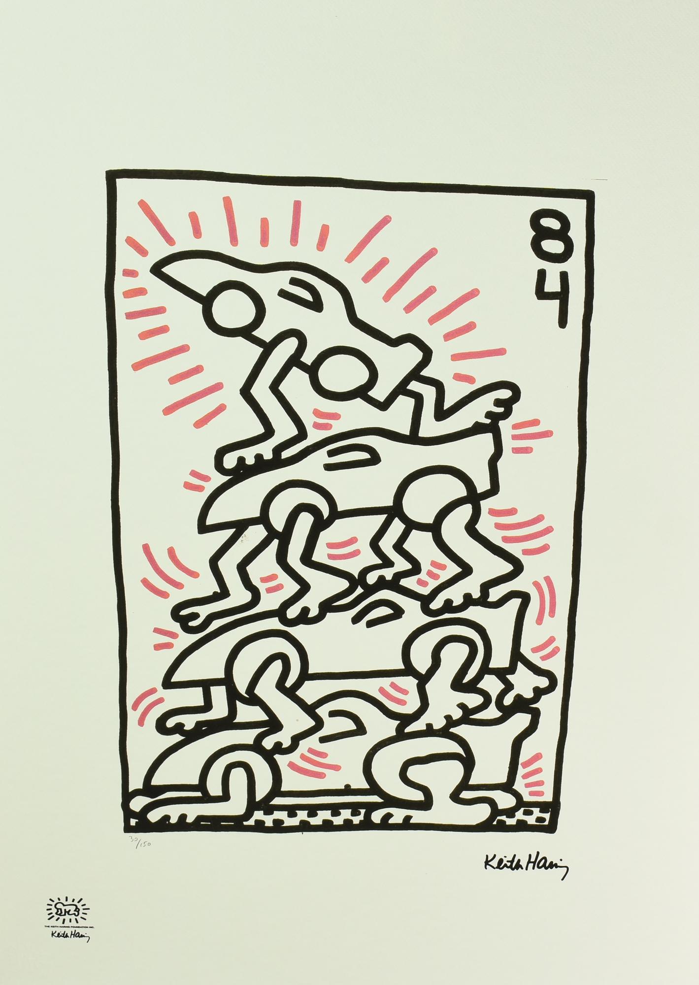 Da Keith Haring UNTITLED fotolitografia, cm 70x50; es. 30/150 firma in lastra...