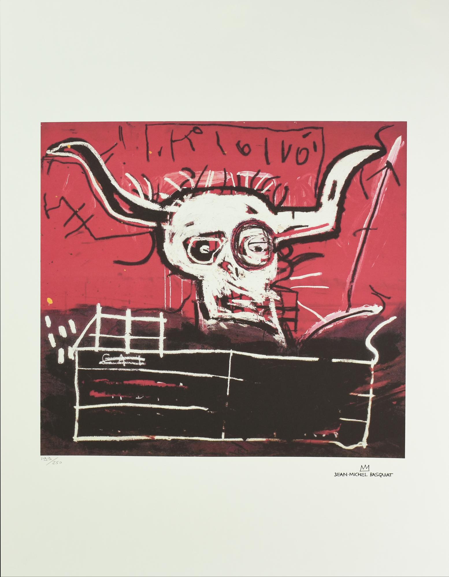 Da Jean-Michel Basquiat UNTITLED fotolitografia, cm 70x50; es. 199/250 firma...