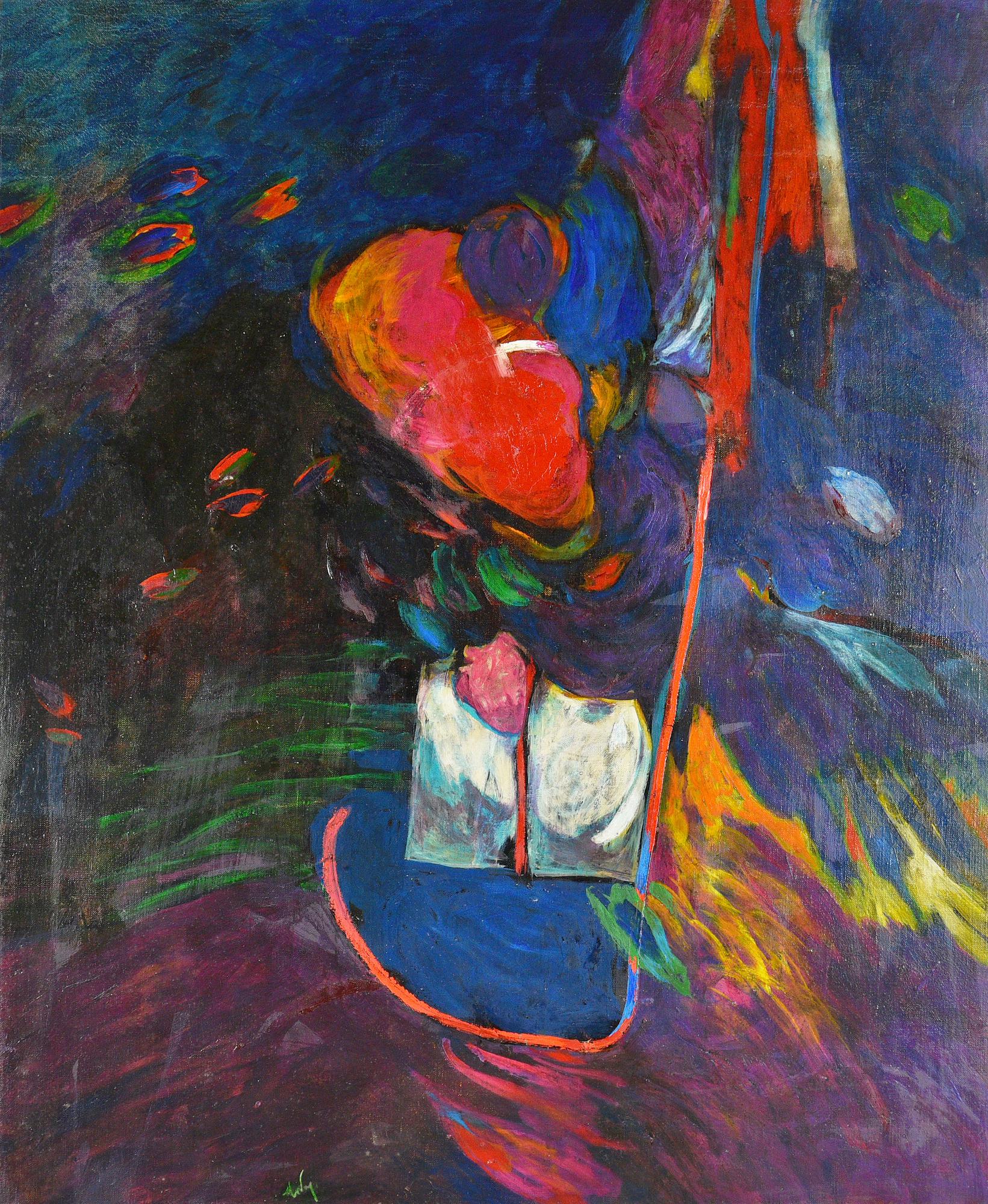 Gianni Dova (1925 - 1991) CASCATE 2 - LE LUCI DELLA SERA, 1972 olio su tela,...