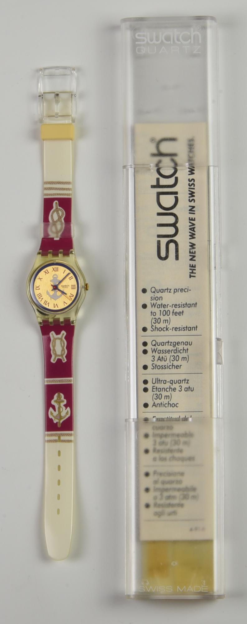 SWATCH THE SAILORS, 1992 mod. RED NOTE, cod. LK130 anno 1992 Completo di...