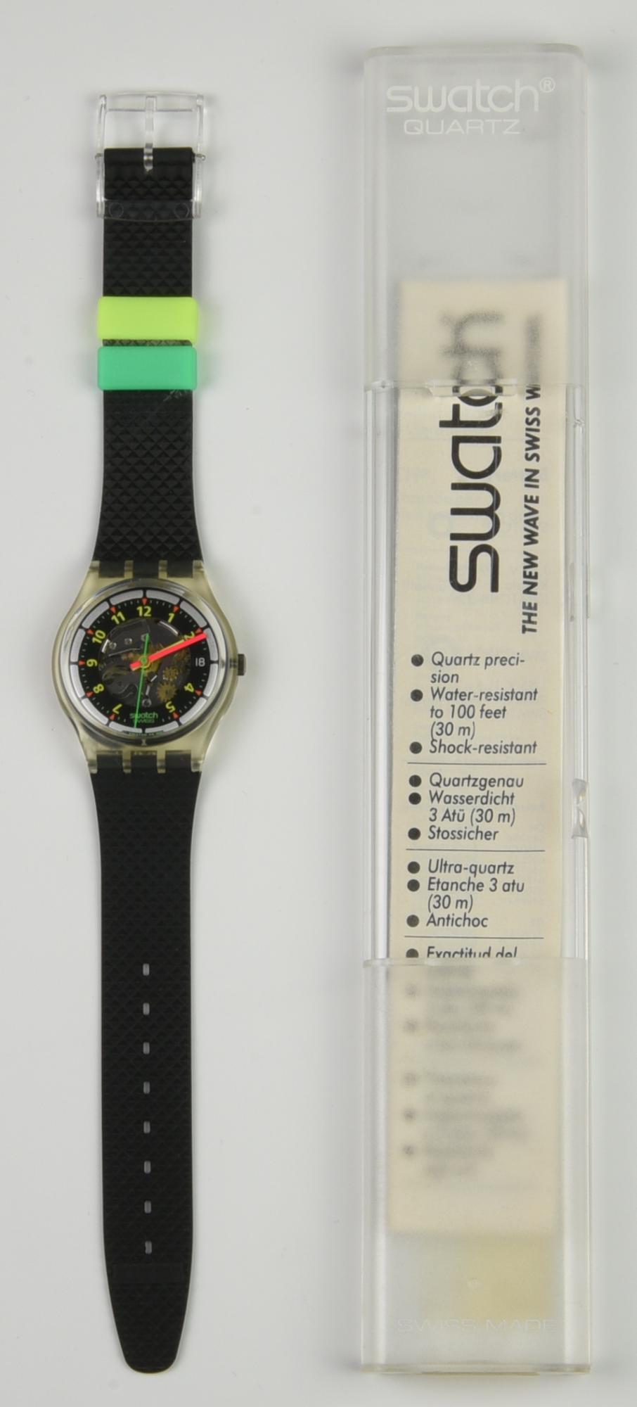 SWATCH SPORT CODE, 1992 mod. BLACK LINE, cod. GK402 anno 1992 Completo di...