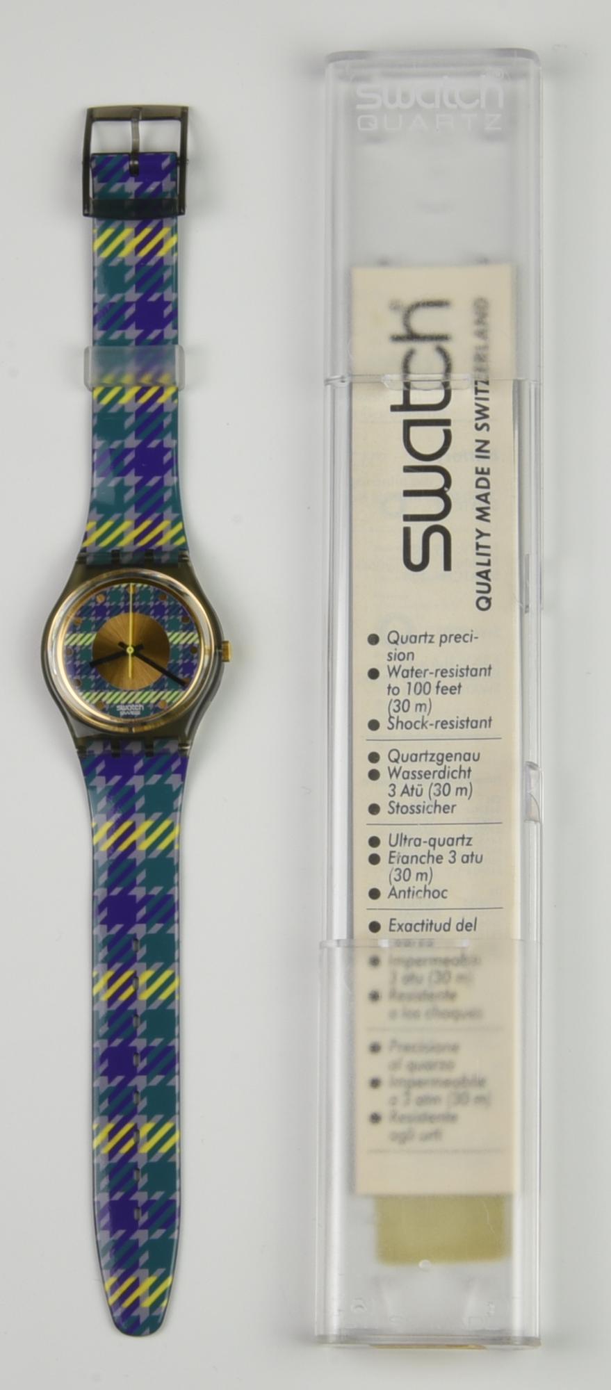 SWATCH FASHION SQUARE, 1992 mod. TAILLEUR, cod. GM109 anno 1992 Completo di...