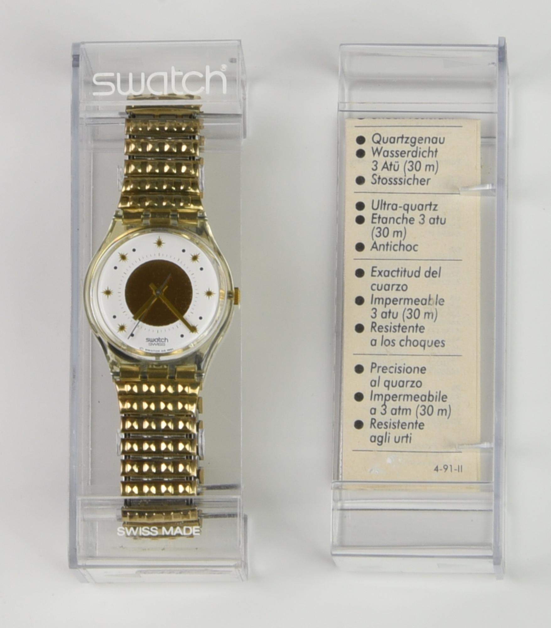 SWATCH CANDLELIGHTS, 1992 mod. GOLDEN WALTZ, cod. GK143 anno 1992 Completo di...