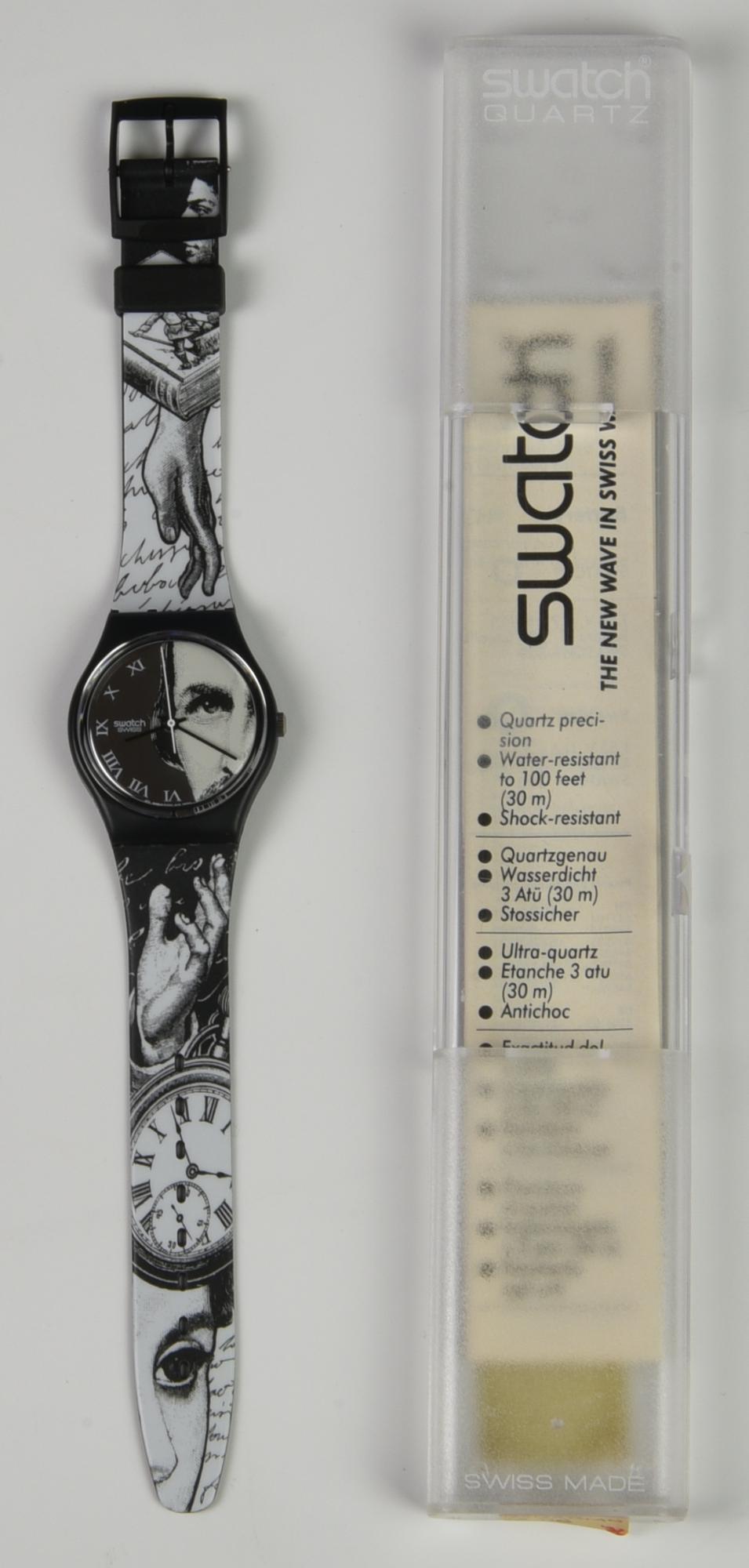 SWATCH, 1992 mod. GLANCE (ideato dal designer Piero Fornasetti), cod. GB149...