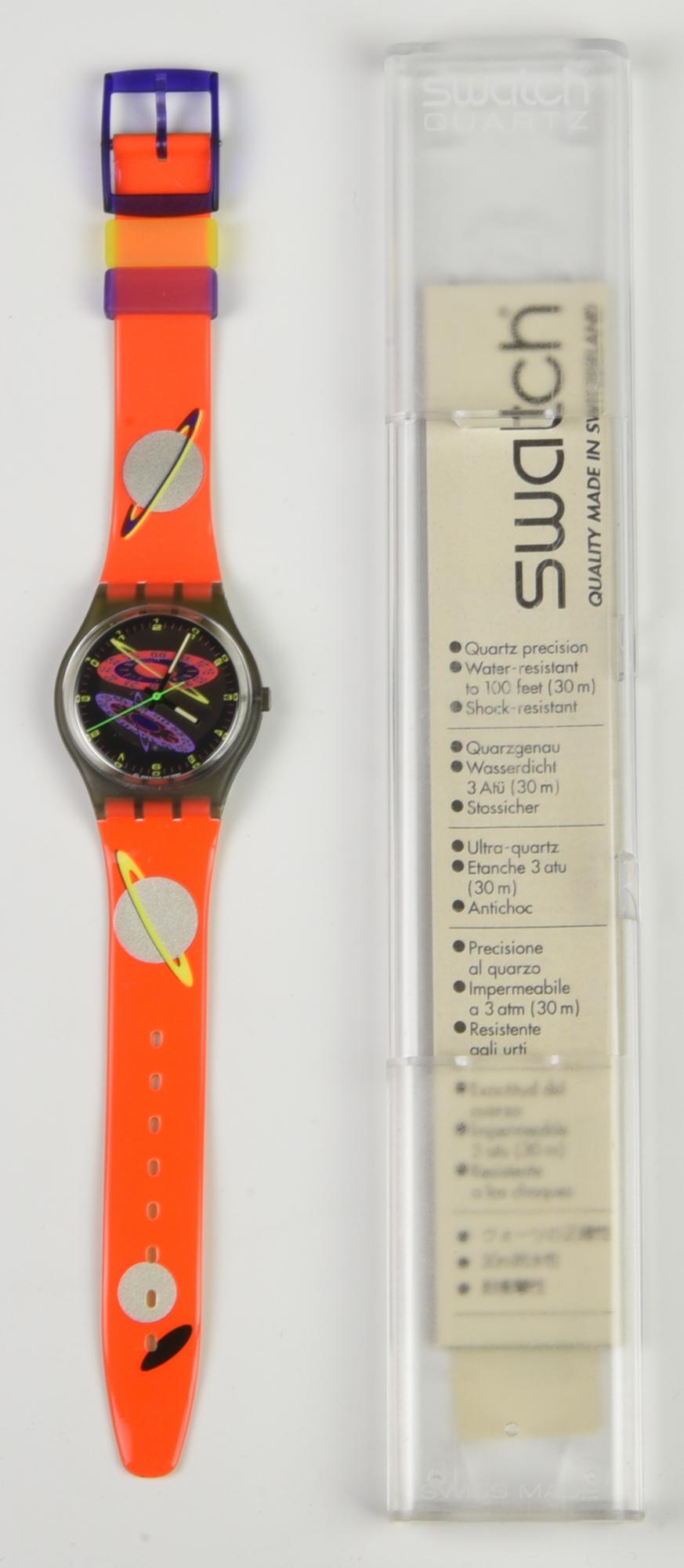 SWATCH, 1993 mod. SILVER PLANET cod. GM112 anno 1993 Completo di scatola...