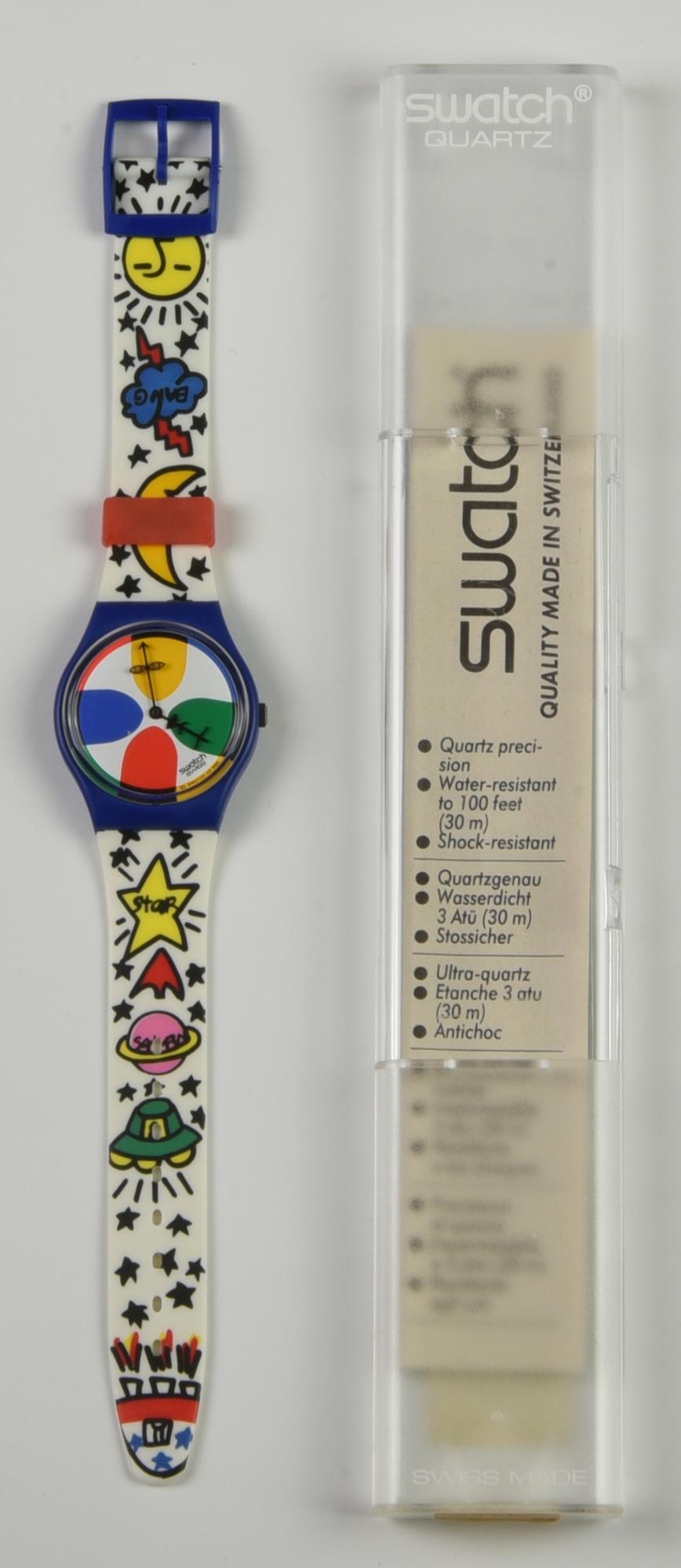 SWATCH, 1993 mod. SPACE PEOPLE, cod. GN134 anno 1993 Completo di scatola...