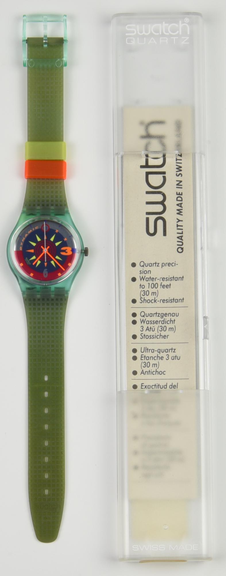 SWATCH, 1993 mod. SOLEIL, cod. GL105 anno 1993 Completo di scatola originale,...