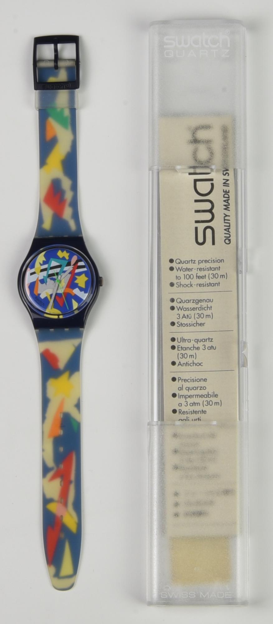 SWATCH, 1993 mod. SILVER PATCH, cod. GN132 anno 1993 Completo di scatola...