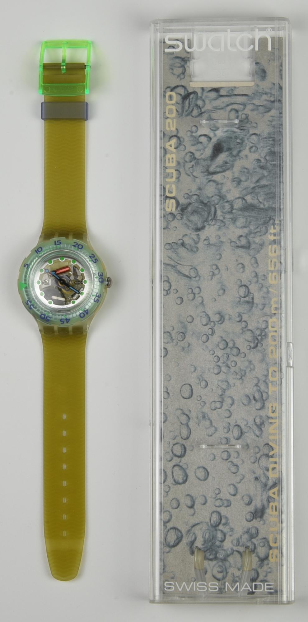 SWATCH SCUBA, 1993 mod. BLUE ICE, cod. SDK107 anno 1993 Completo di scatola...