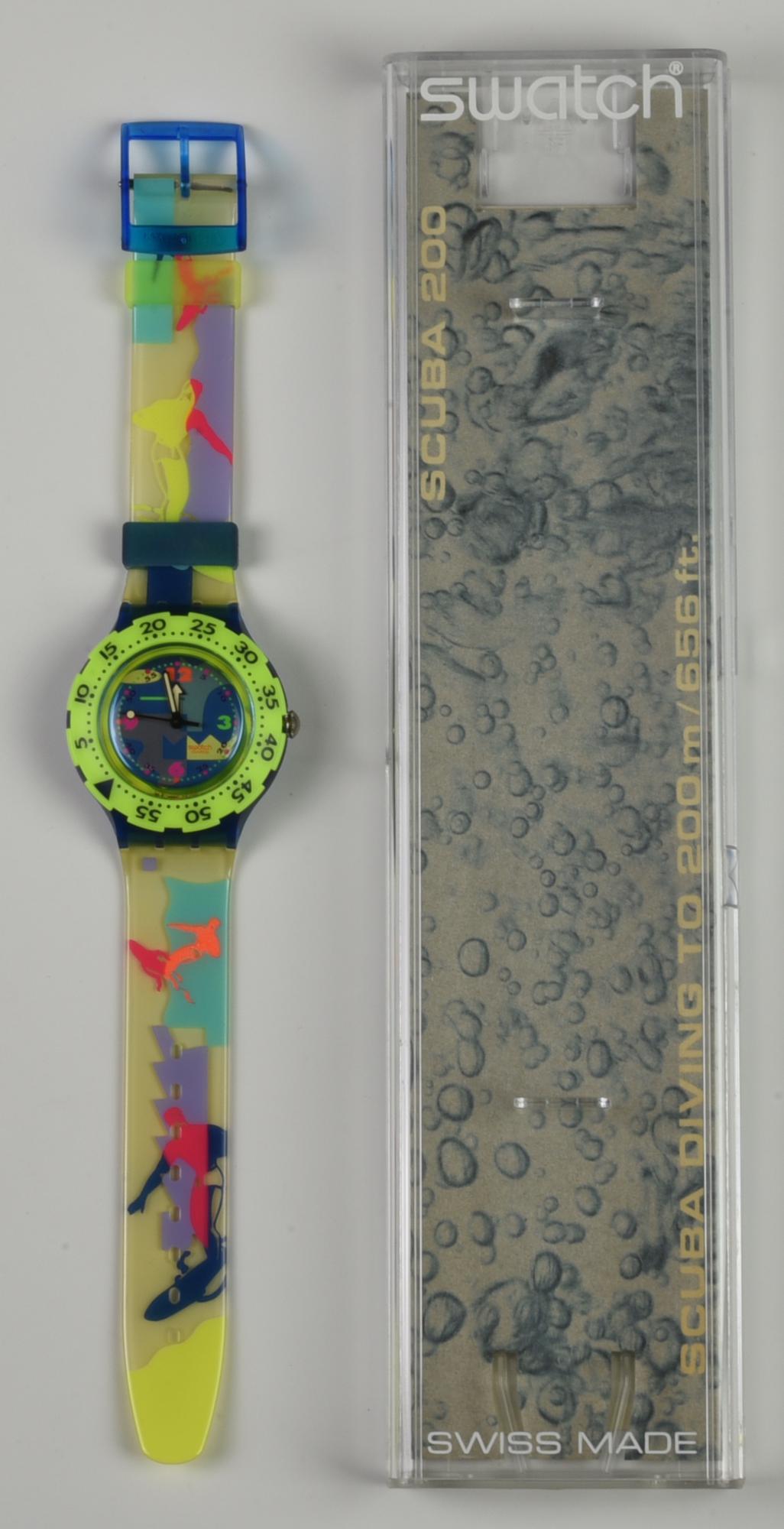 SWATCH SCUBA, 1993 mod. OVER THE WAVE, cod. SDN105 anno 1993 Completo di...