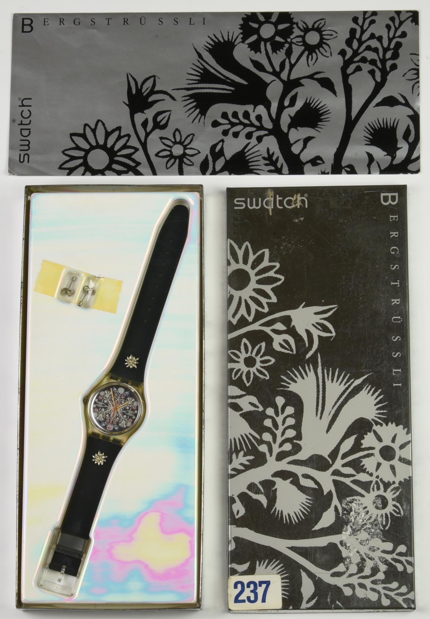 SWATCH CHRISTMAS, 1987 mod BERGSTRUSSLI, cod. GZ105 anno 1987 Completo di...