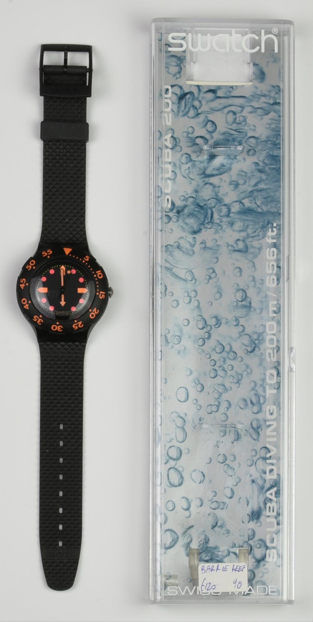 SWATCH SCUBA 200, 1990 mod. BARRIER REEF, cod. SDB100 anno 1990 Completo di...