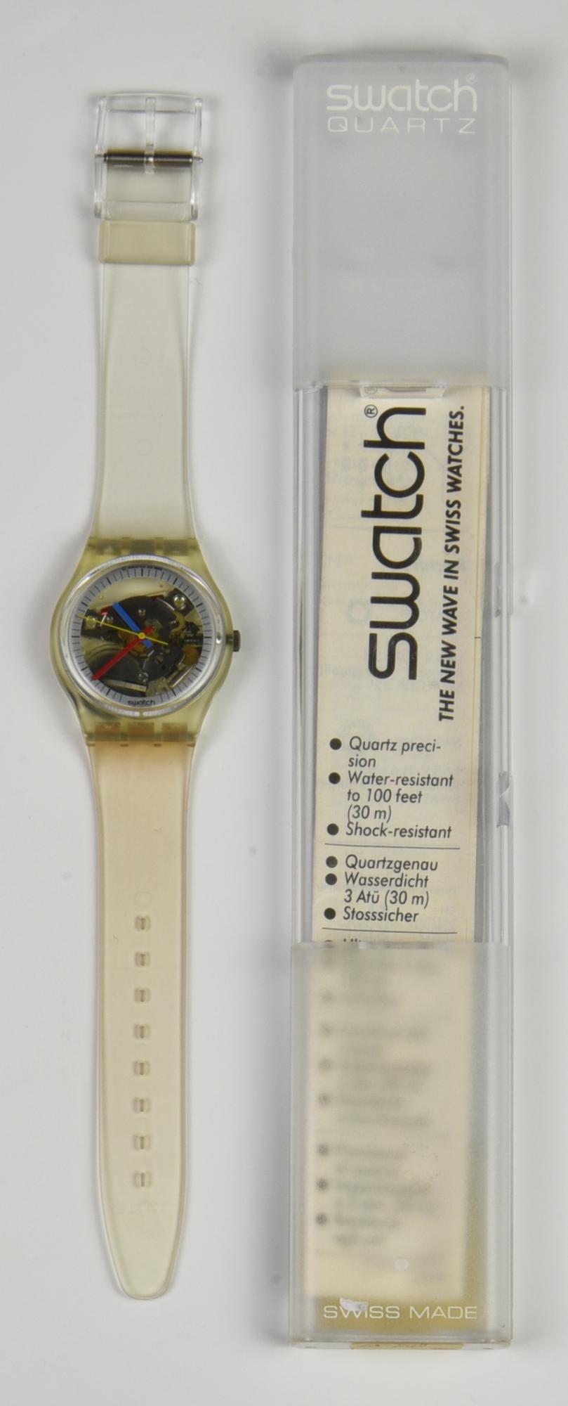 SWATCH, 1985 mod. JELLY FISH, cod. GK100 anno 1985 Completo di scatola...