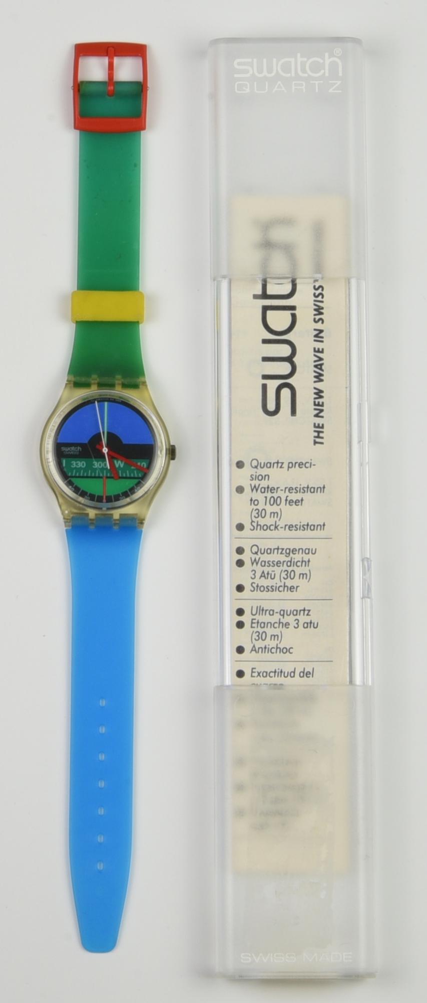 SWATCH AQUA LOVE, 1986 mod. NAUTILUS, cod. GK102 anno 1986 Completo di...