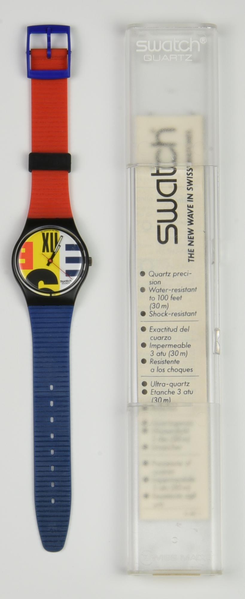 SWATCH NEO GEO, 1987 mod. NINE TO SIX, cod. GB117 anno 1987 Completo di...