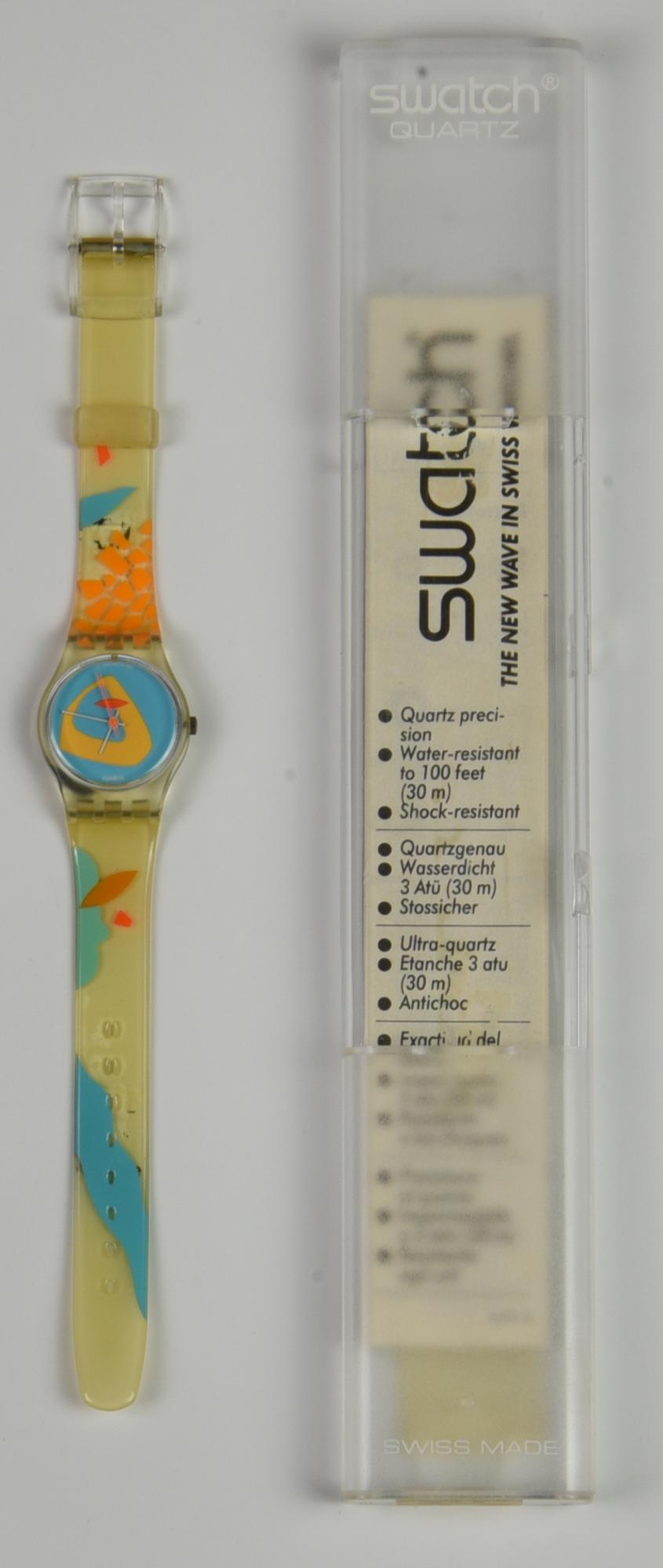 SWATCH CAPRI, 1988 mod. O' SOLE MIO, cod. LK108 anno 1988 Completo di scatola...