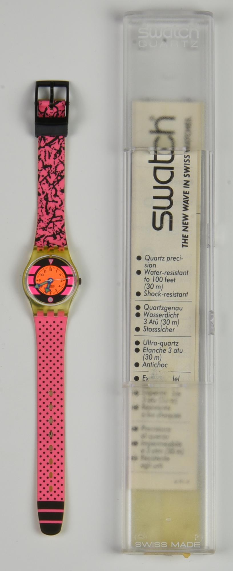 SWATCH BONDI BEACH, 1989 mod. PINK BETTY, cod. LK118 anno 1989 Completo di...