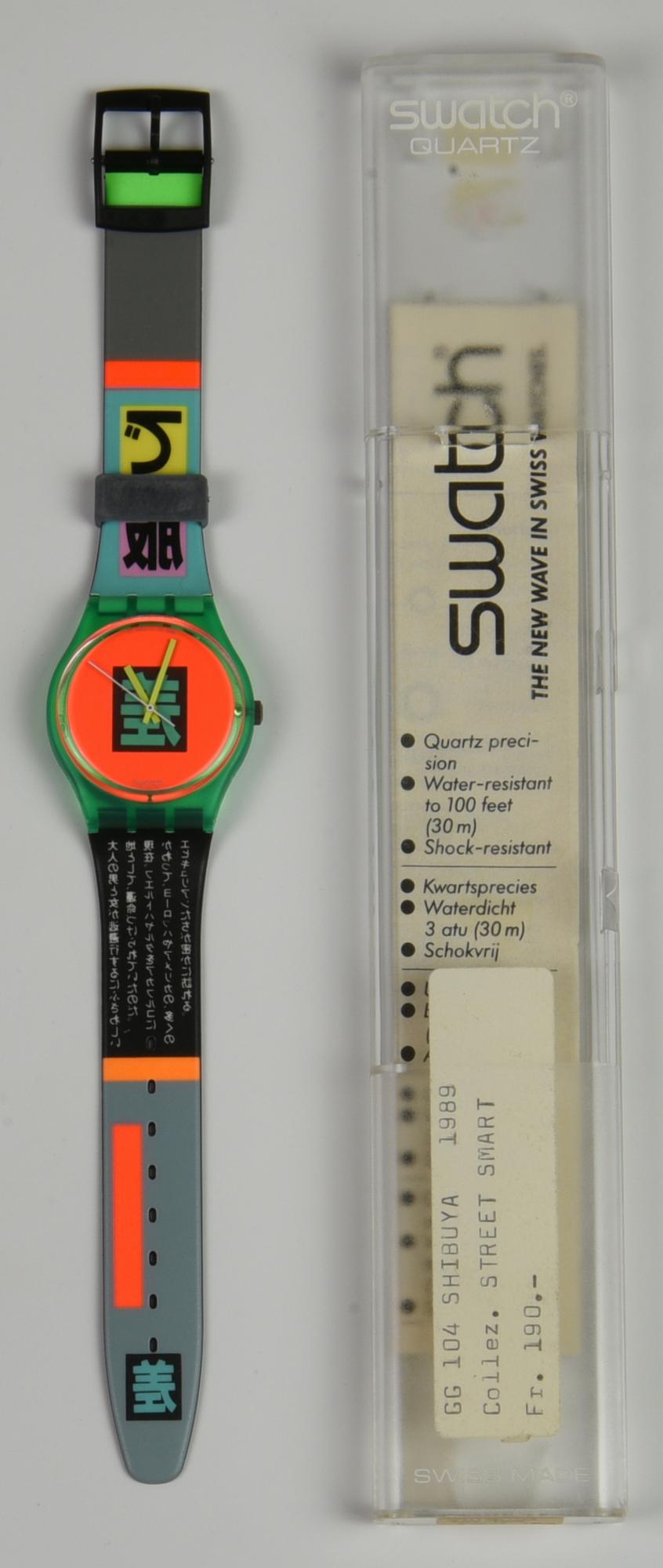 SWATCH STREET SMART, 1989 mod. SHIBUYA, cod. GG104 anno 1989 Completo di...