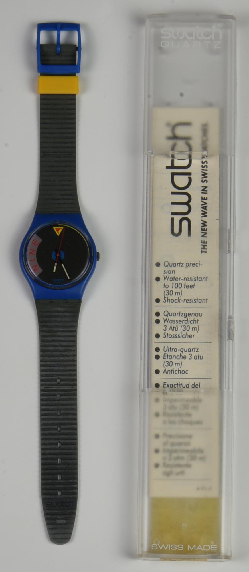 SWATCH DOWTOWN RUNNERS, 1989 mod. BLUE JET, cod. GS104 anno 1989 Completo di...