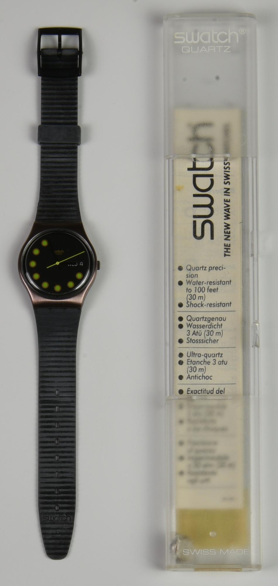 SWATCH MET NIGHT, 1989 mod. BRIGHT LIGHTS, cod. GX706 anno 1989 Completo di...